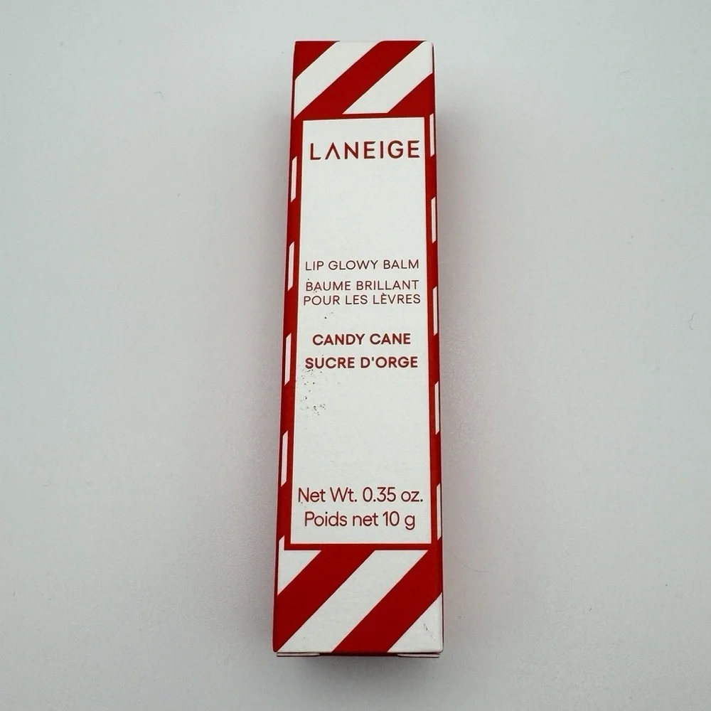 LANEIGE Lip Glowy Balm Candy Cane Peppermint Holiday Limited Edition Full Size